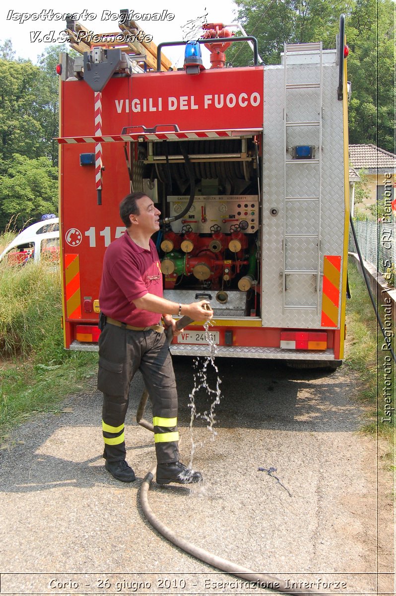 Corio - 26 giugno 2010 - Esercitazione Interforze -  Croce Rossa Italiana - Ispettorato Regionale Volontari del Soccorso Piemonte