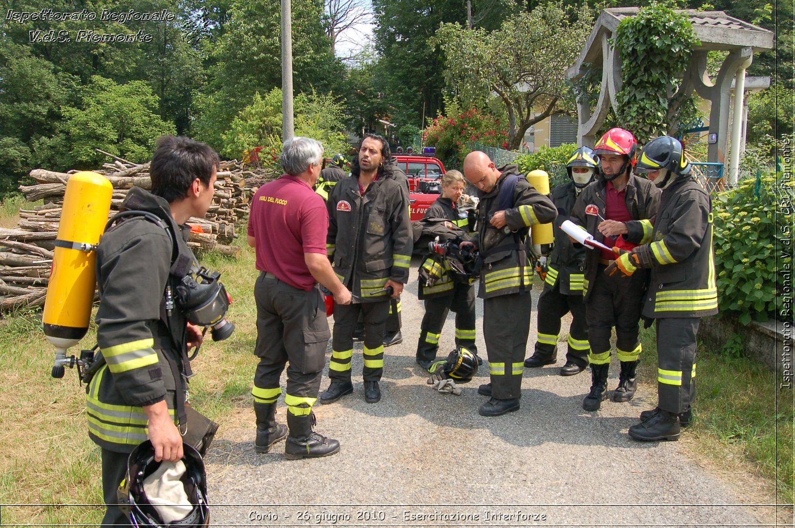 Corio - 26 giugno 2010 - Esercitazione Interforze -  Croce Rossa Italiana - Ispettorato Regionale Volontari del Soccorso Piemonte