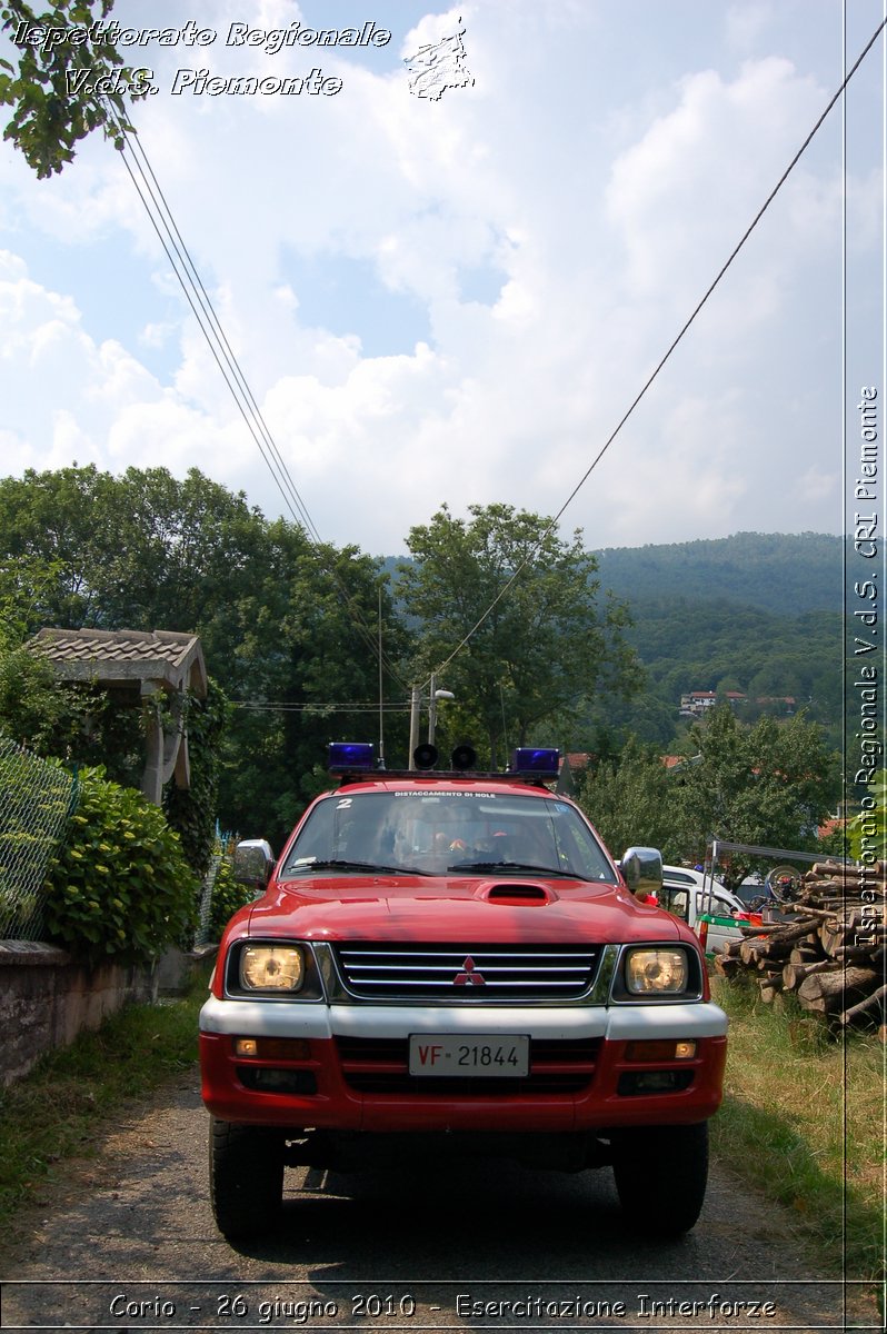 Corio - 26 giugno 2010 - Esercitazione Interforze -  Croce Rossa Italiana - Ispettorato Regionale Volontari del Soccorso Piemonte