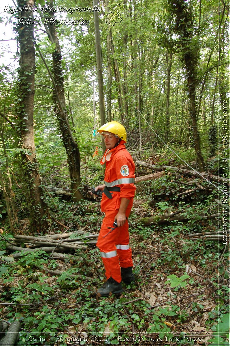 Corio - 26 giugno 2010 - Esercitazione Interforze -  Croce Rossa Italiana - Ispettorato Regionale Volontari del Soccorso Piemonte