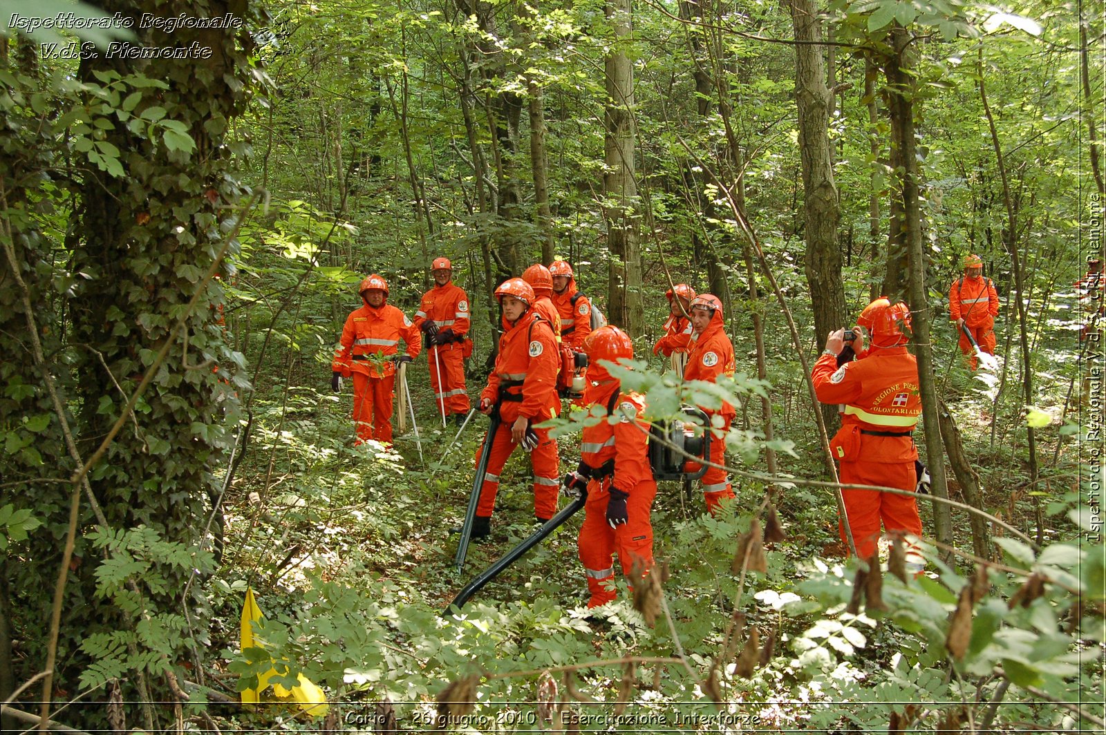 Corio - 26 giugno 2010 - Esercitazione Interforze -  Croce Rossa Italiana - Ispettorato Regionale Volontari del Soccorso Piemonte