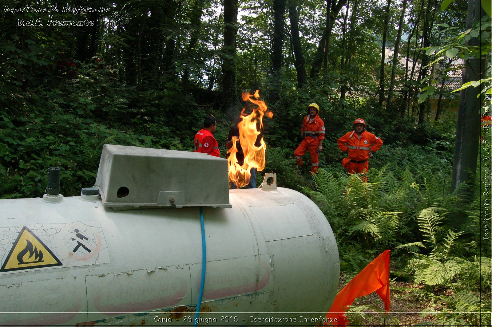 Corio - 26 giugno 2010 - Esercitazione Interforze -  Croce Rossa Italiana - Ispettorato Regionale Volontari del Soccorso Piemonte