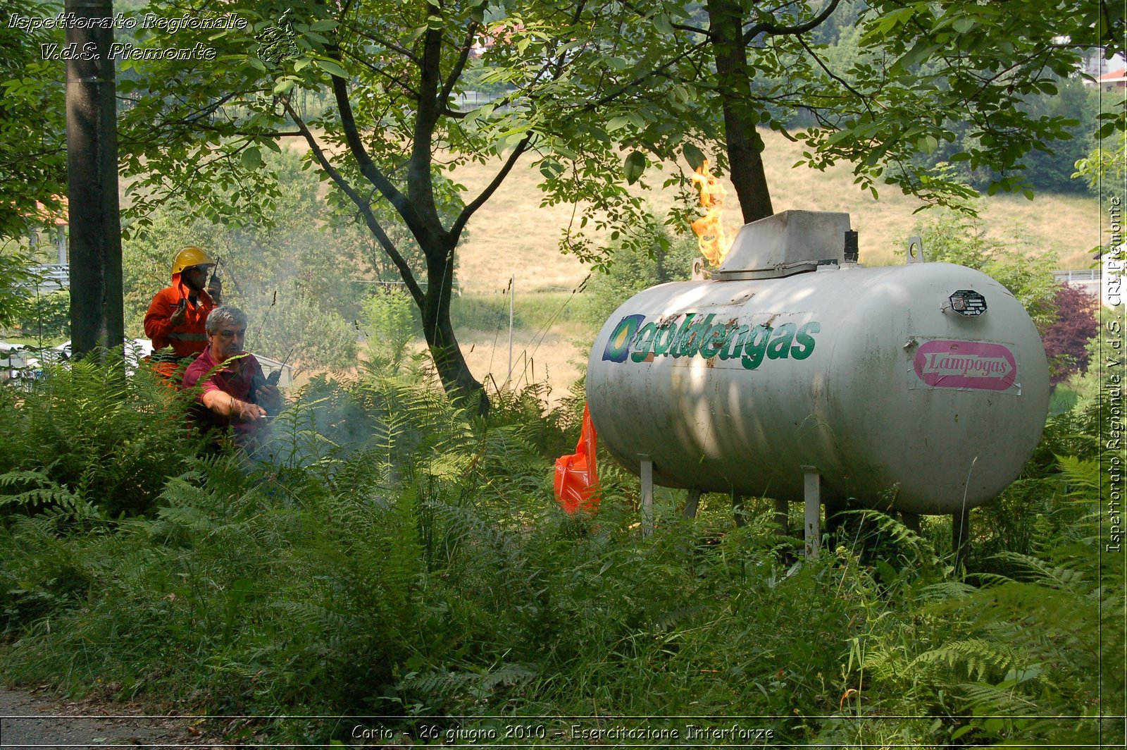 Corio - 26 giugno 2010 - Esercitazione Interforze -  Croce Rossa Italiana - Ispettorato Regionale Volontari del Soccorso Piemonte