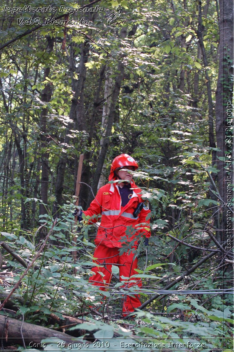 Corio - 26 giugno 2010 - Esercitazione Interforze -  Croce Rossa Italiana - Ispettorato Regionale Volontari del Soccorso Piemonte