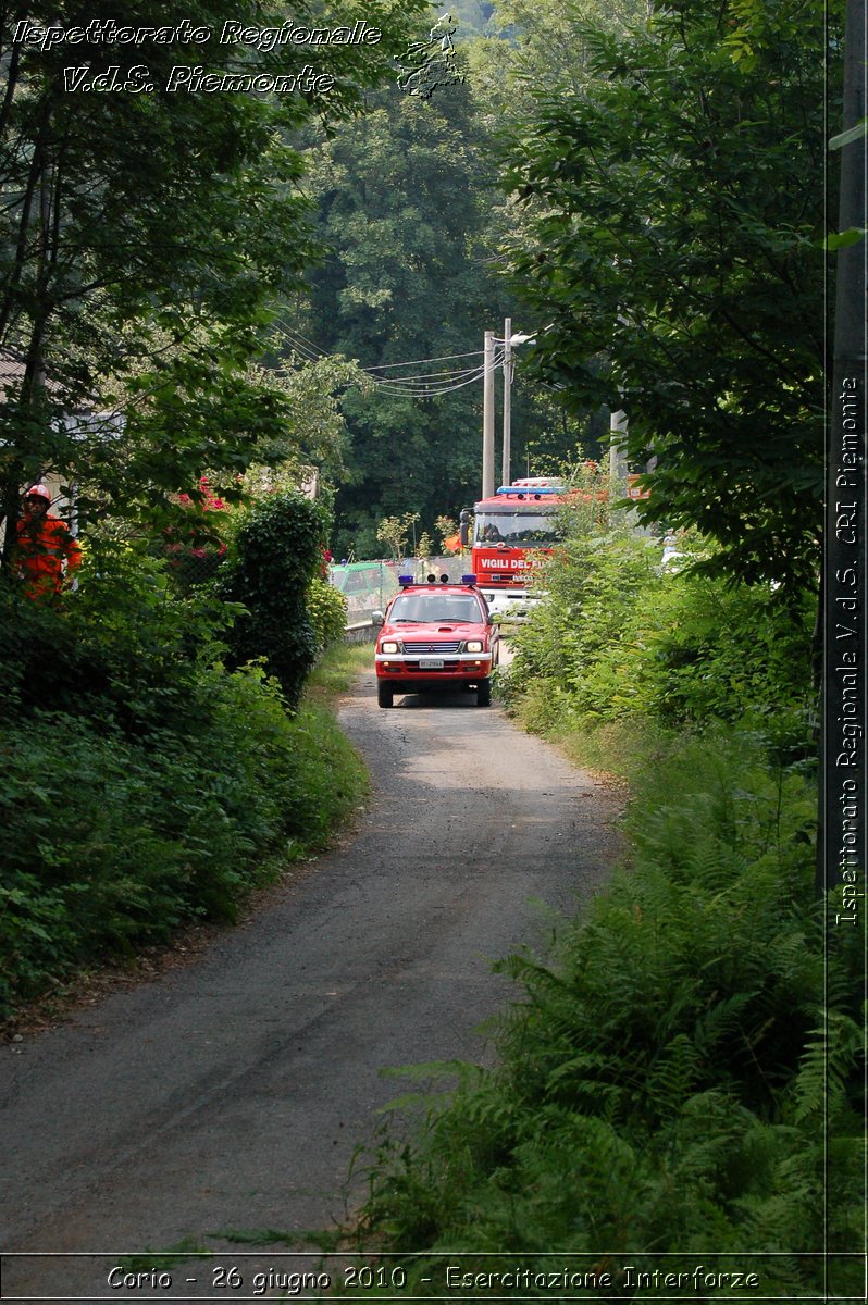 Corio - 26 giugno 2010 - Esercitazione Interforze -  Croce Rossa Italiana - Ispettorato Regionale Volontari del Soccorso Piemonte