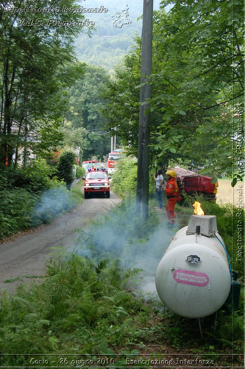 Corio - 26 giugno 2010 - Esercitazione Interforze -  Croce Rossa Italiana - Ispettorato Regionale Volontari del Soccorso Piemonte