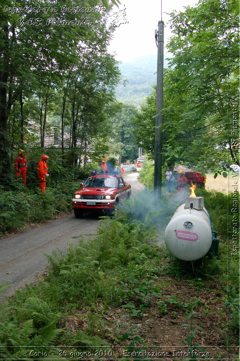 Corio - 26 giugno 2010 - Esercitazione Interforze -  Croce Rossa Italiana - Ispettorato Regionale Volontari del Soccorso Piemonte