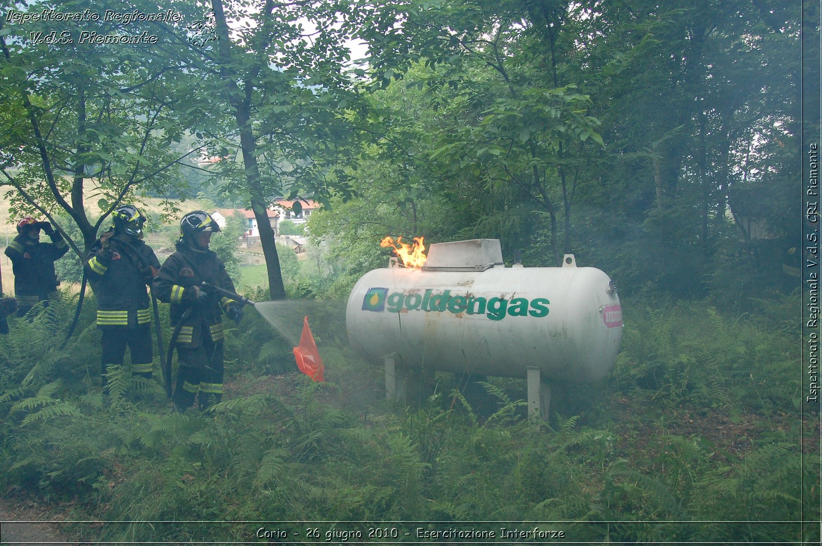 Corio - 26 giugno 2010 - Esercitazione Interforze -  Croce Rossa Italiana - Ispettorato Regionale Volontari del Soccorso Piemonte