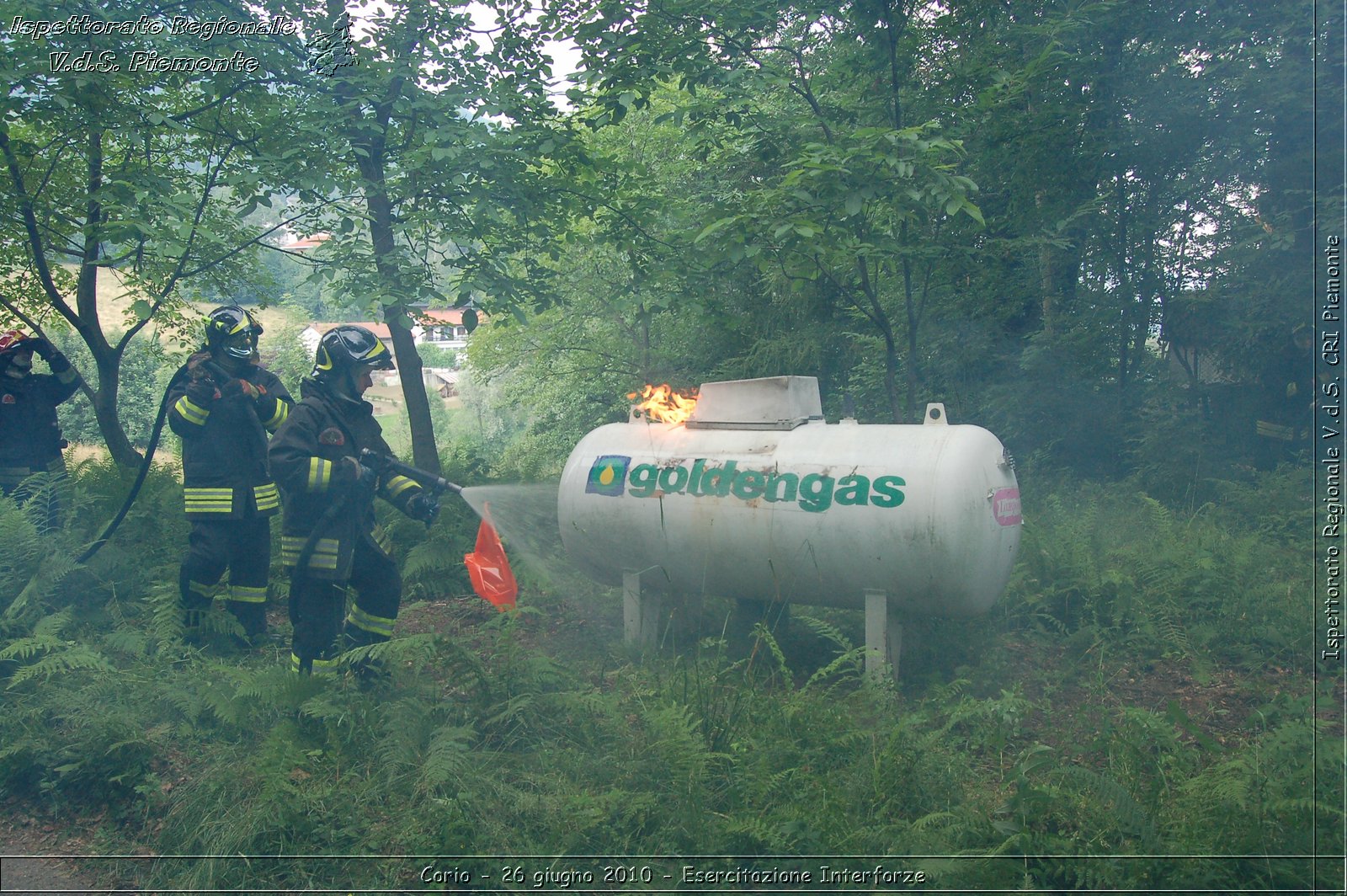 Corio - 26 giugno 2010 - Esercitazione Interforze -  Croce Rossa Italiana - Ispettorato Regionale Volontari del Soccorso Piemonte