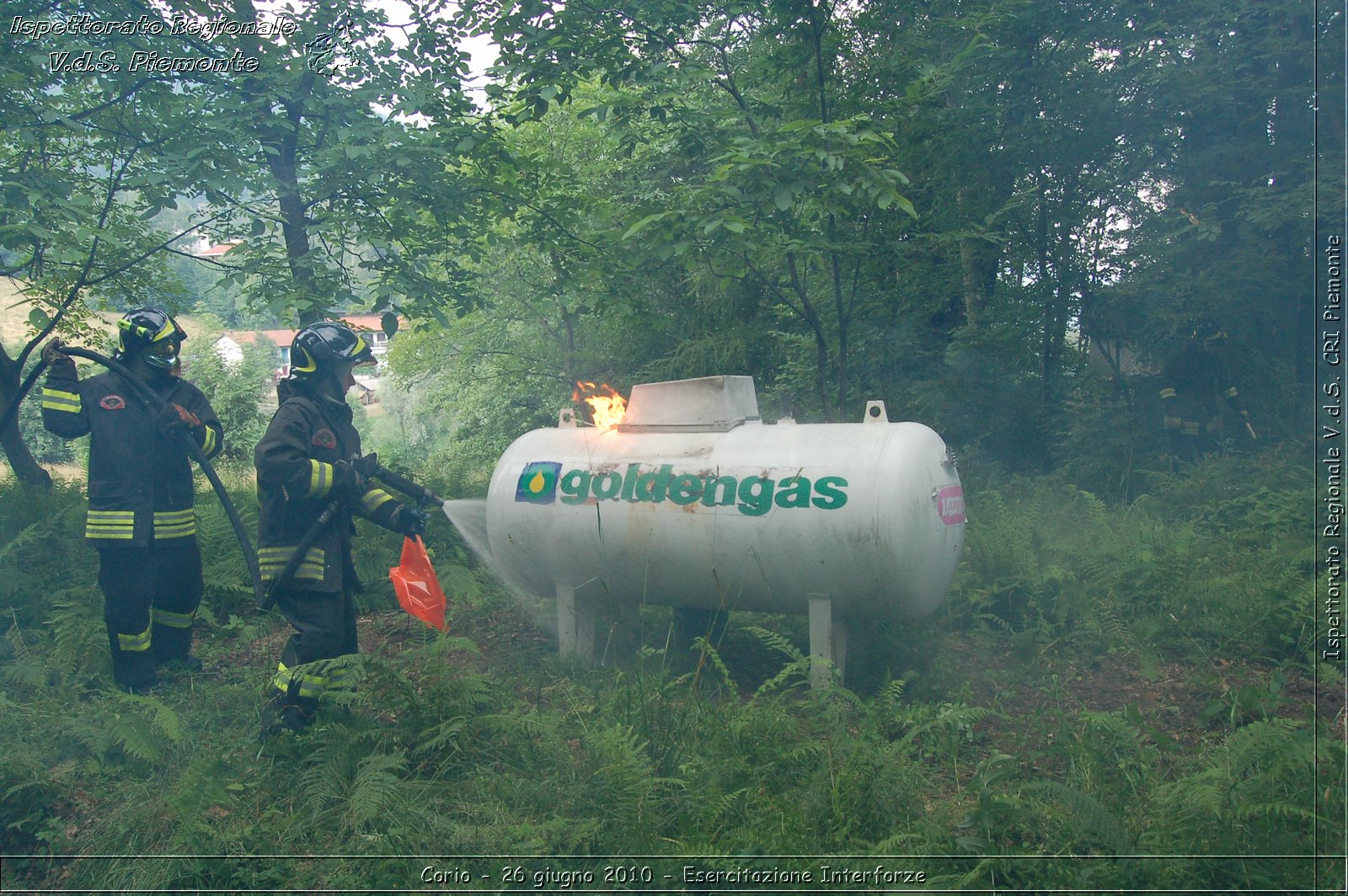 Corio - 26 giugno 2010 - Esercitazione Interforze -  Croce Rossa Italiana - Ispettorato Regionale Volontari del Soccorso Piemonte