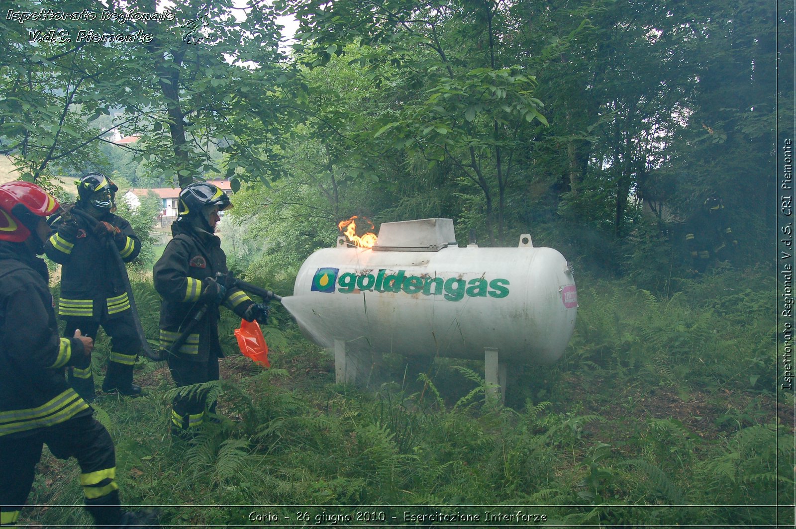 Corio - 26 giugno 2010 - Esercitazione Interforze -  Croce Rossa Italiana - Ispettorato Regionale Volontari del Soccorso Piemonte