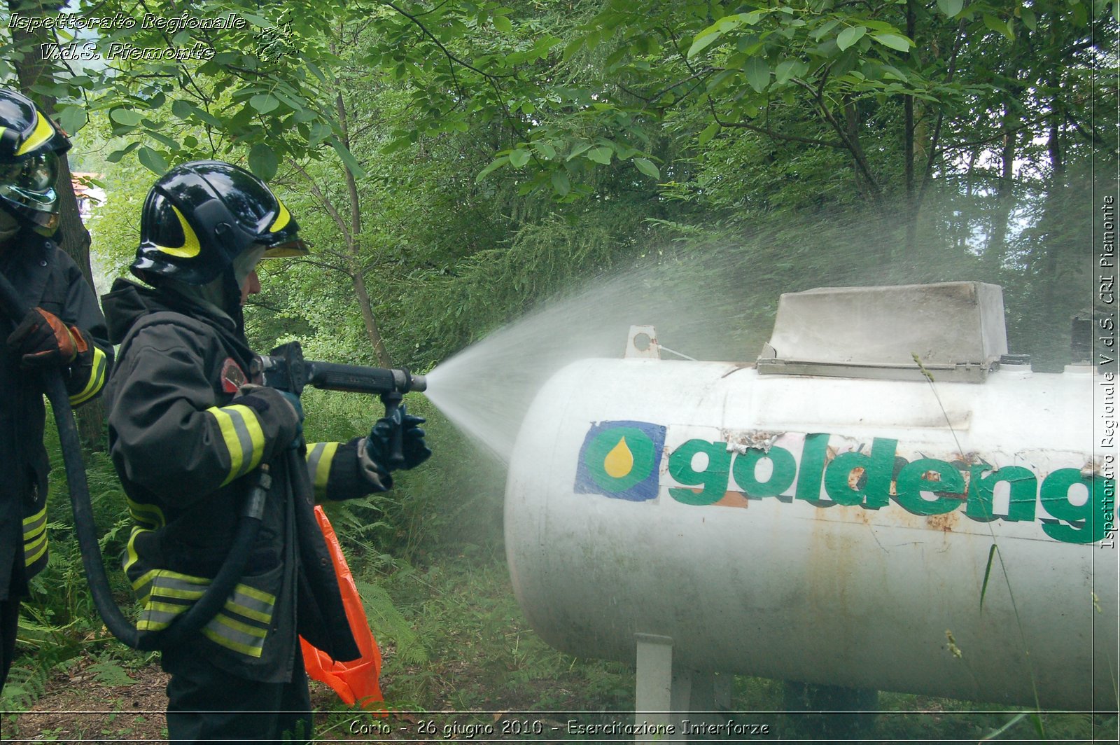 Corio - 26 giugno 2010 - Esercitazione Interforze -  Croce Rossa Italiana - Ispettorato Regionale Volontari del Soccorso Piemonte