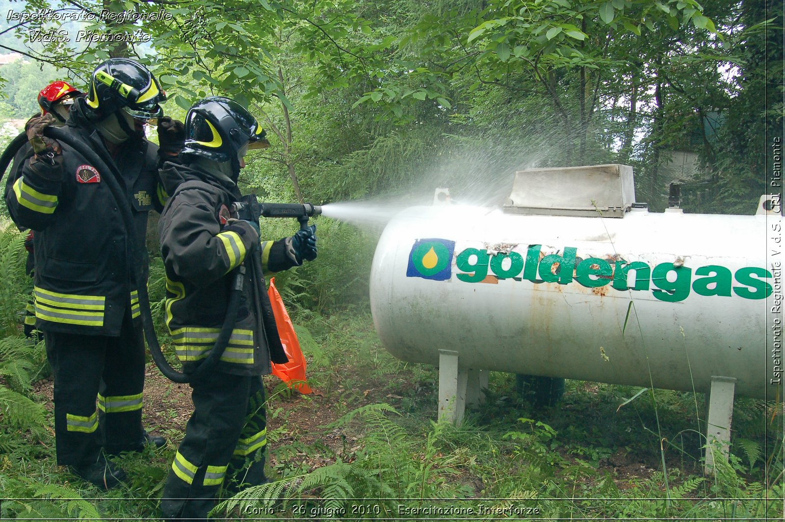 Corio - 26 giugno 2010 - Esercitazione Interforze -  Croce Rossa Italiana - Ispettorato Regionale Volontari del Soccorso Piemonte