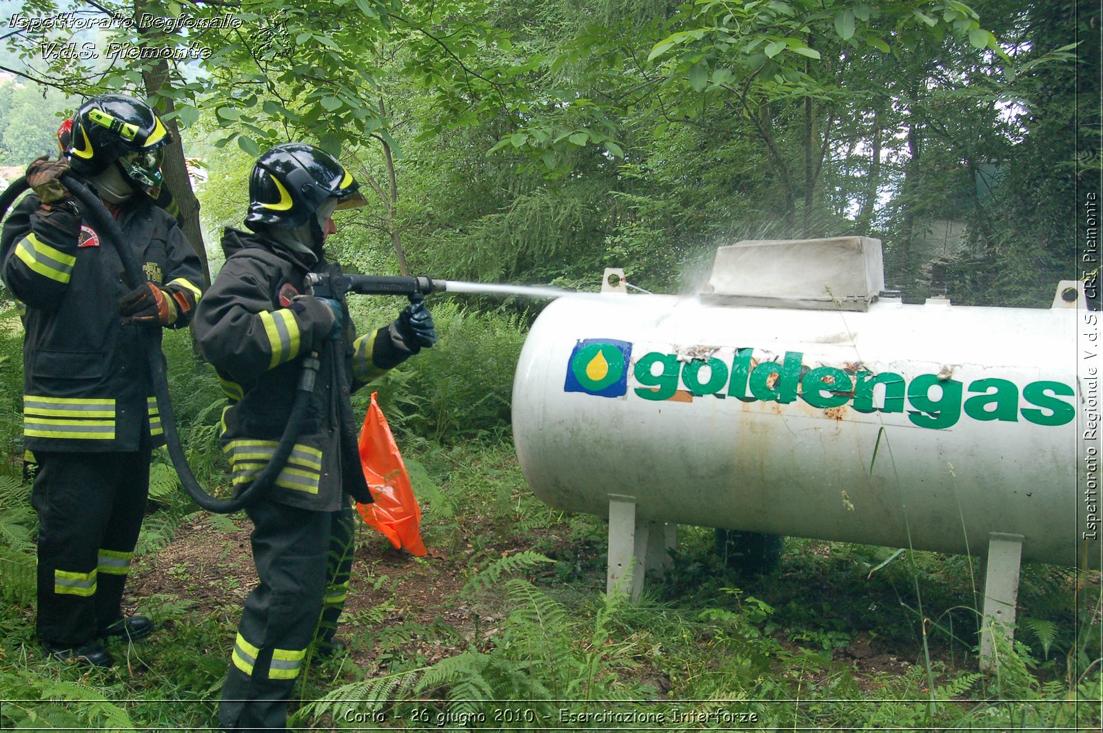 Corio - 26 giugno 2010 - Esercitazione Interforze -  Croce Rossa Italiana - Ispettorato Regionale Volontari del Soccorso Piemonte