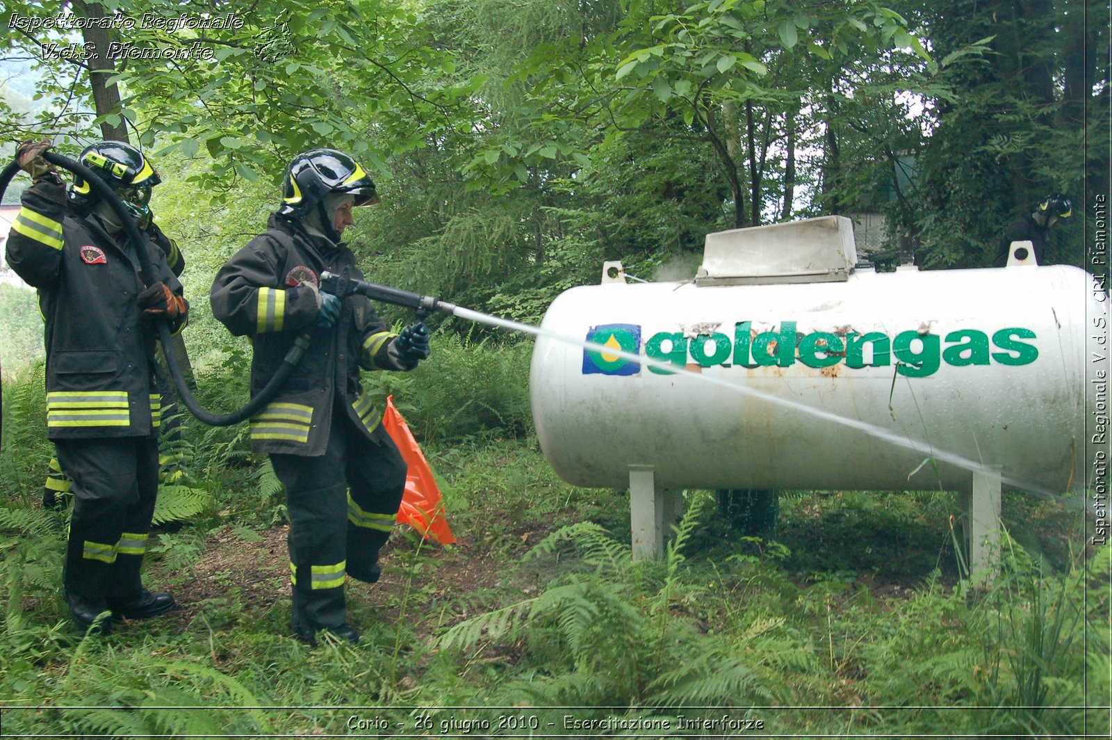 Corio - 26 giugno 2010 - Esercitazione Interforze -  Croce Rossa Italiana - Ispettorato Regionale Volontari del Soccorso Piemonte