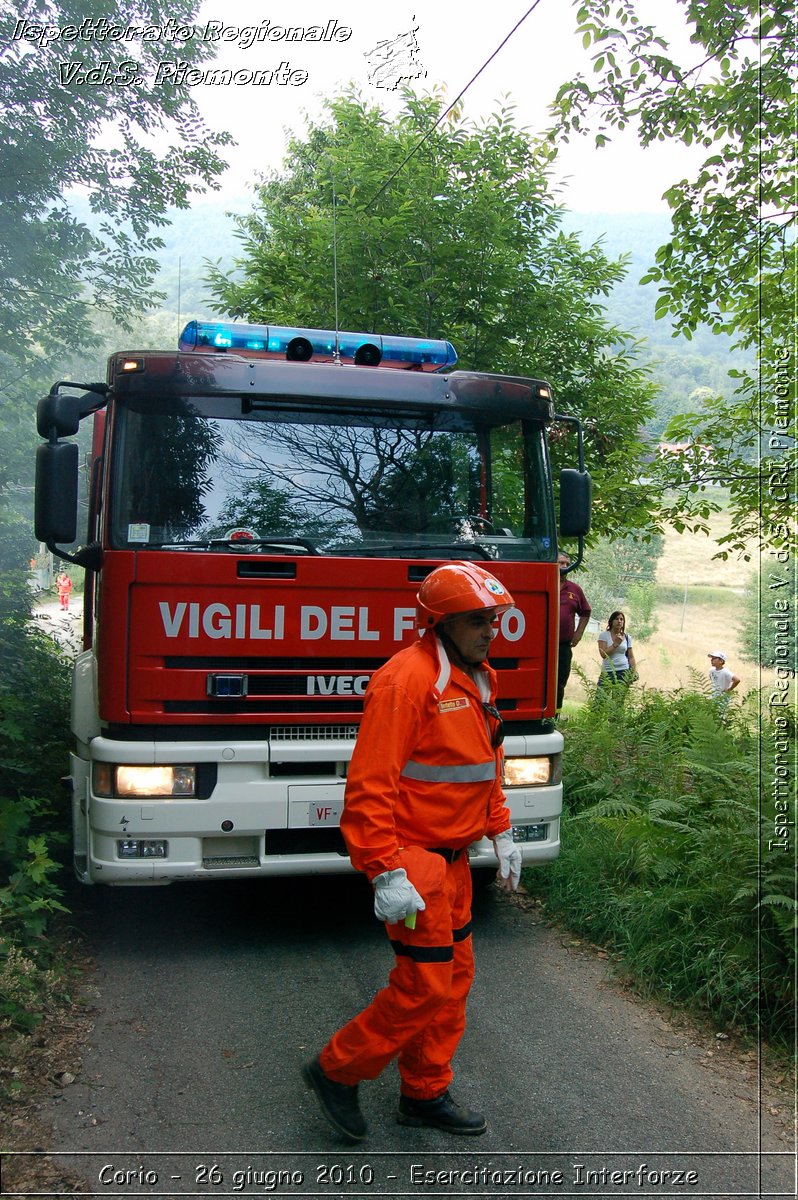 Corio - 26 giugno 2010 - Esercitazione Interforze -  Croce Rossa Italiana - Ispettorato Regionale Volontari del Soccorso Piemonte