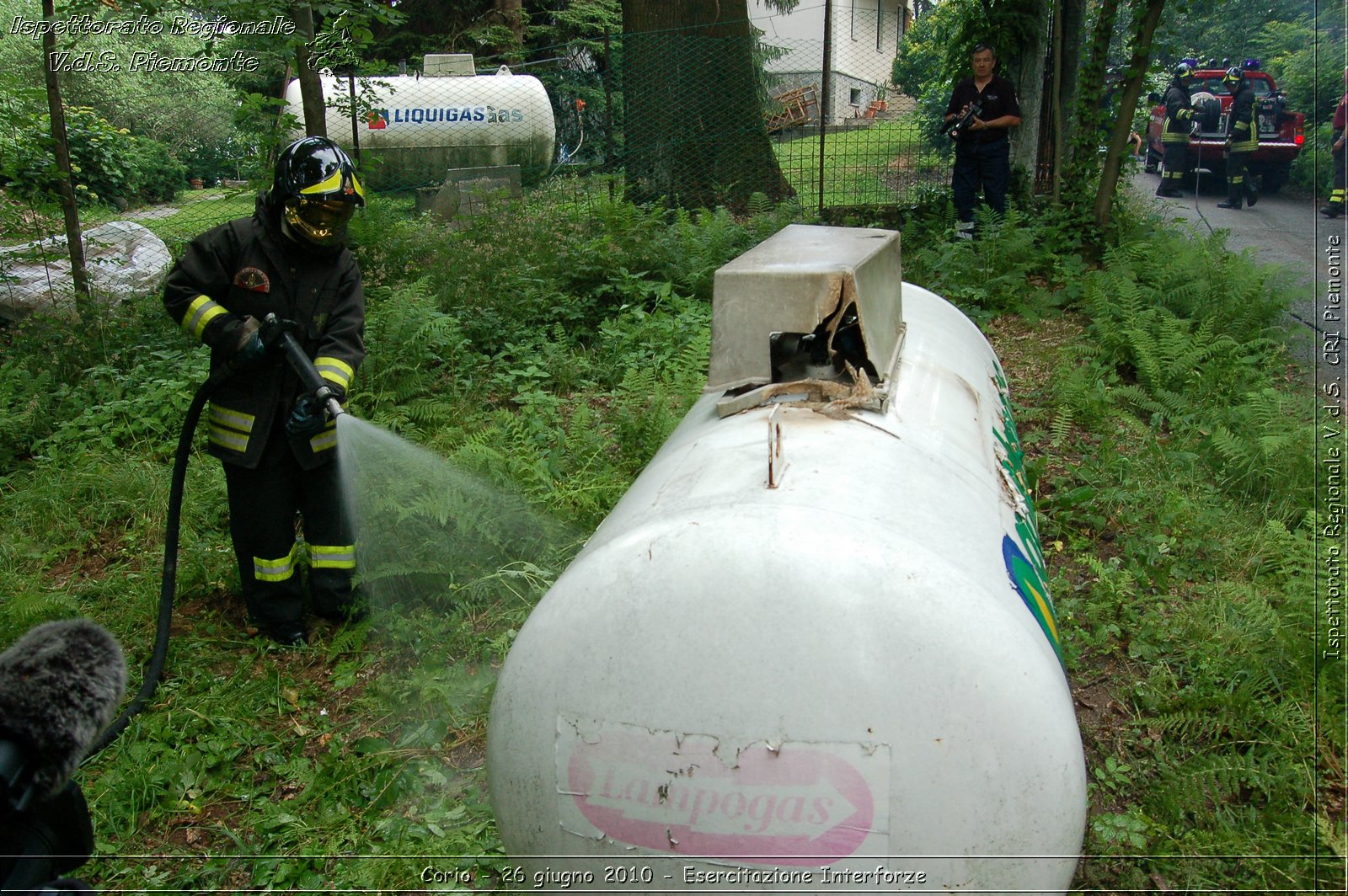 Corio - 26 giugno 2010 - Esercitazione Interforze -  Croce Rossa Italiana - Ispettorato Regionale Volontari del Soccorso Piemonte