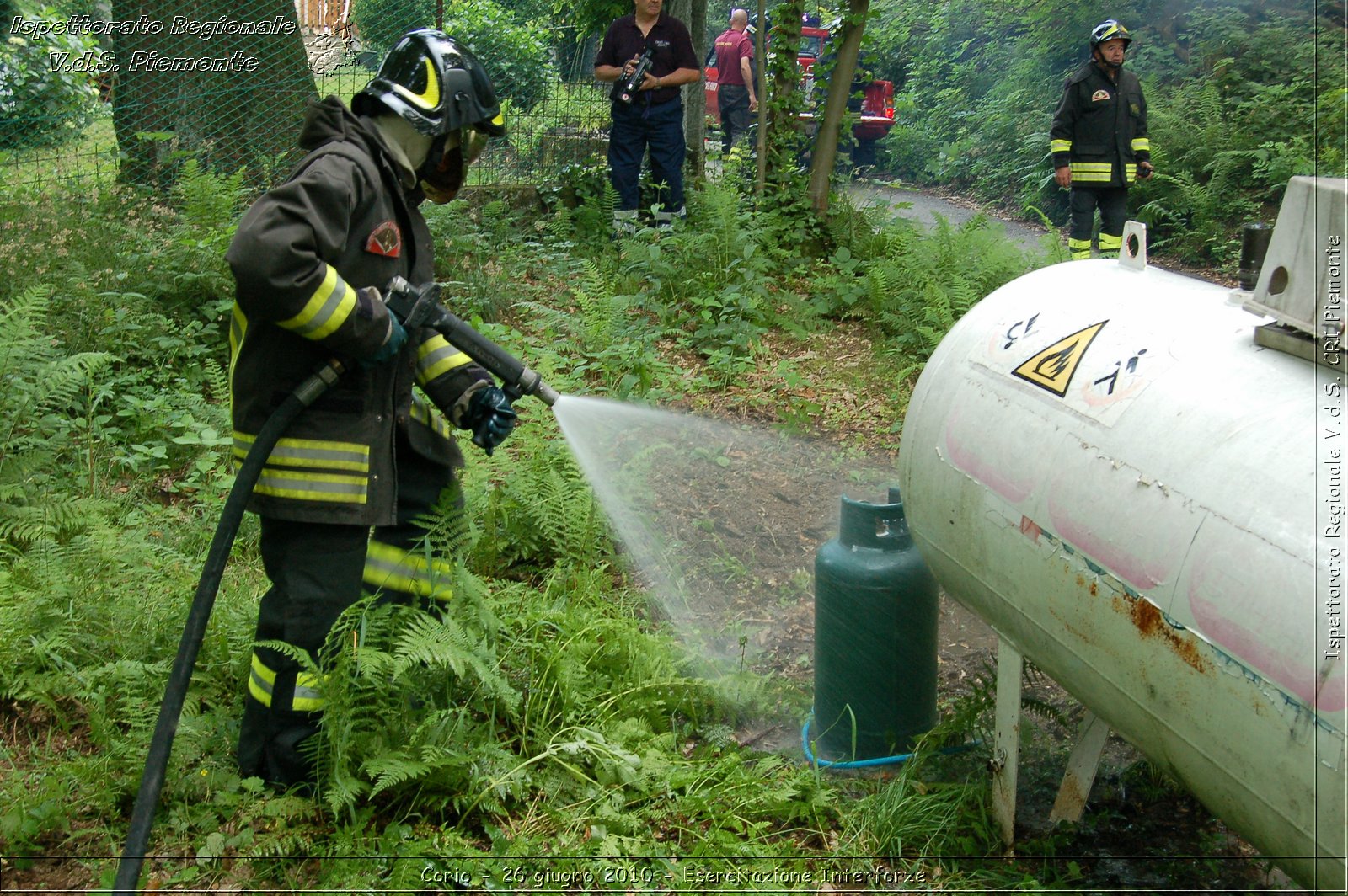 Corio - 26 giugno 2010 - Esercitazione Interforze -  Croce Rossa Italiana - Ispettorato Regionale Volontari del Soccorso Piemonte