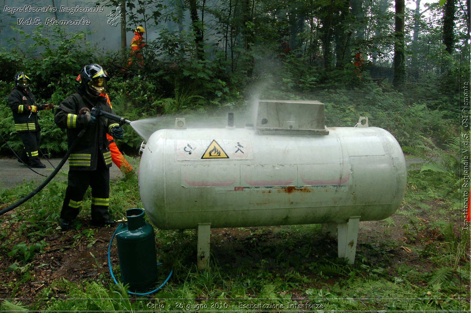 Corio - 26 giugno 2010 - Esercitazione Interforze -  Croce Rossa Italiana - Ispettorato Regionale Volontari del Soccorso Piemonte