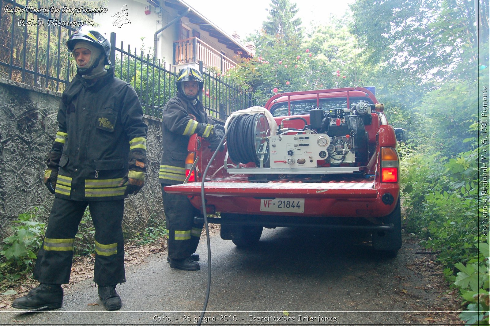 Corio - 26 giugno 2010 - Esercitazione Interforze -  Croce Rossa Italiana - Ispettorato Regionale Volontari del Soccorso Piemonte