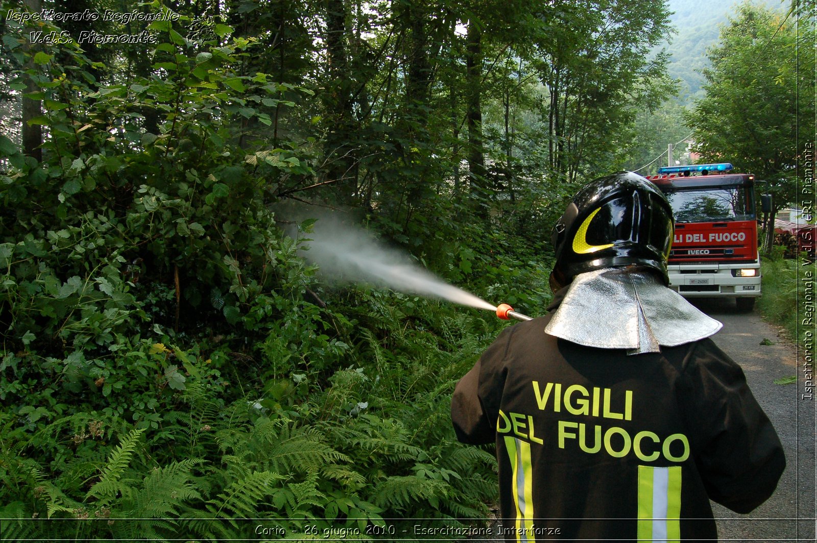 Corio - 26 giugno 2010 - Esercitazione Interforze -  Croce Rossa Italiana - Ispettorato Regionale Volontari del Soccorso Piemonte