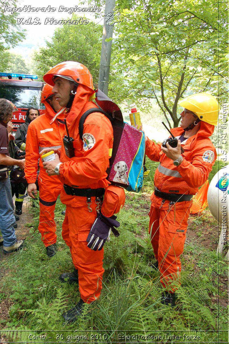 Corio - 26 giugno 2010 - Esercitazione Interforze -  Croce Rossa Italiana - Ispettorato Regionale Volontari del Soccorso Piemonte