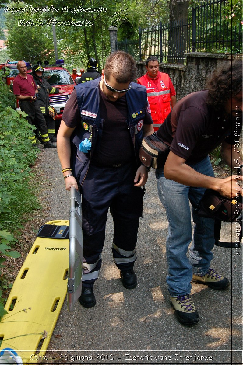 Corio - 26 giugno 2010 - Esercitazione Interforze -  Croce Rossa Italiana - Ispettorato Regionale Volontari del Soccorso Piemonte