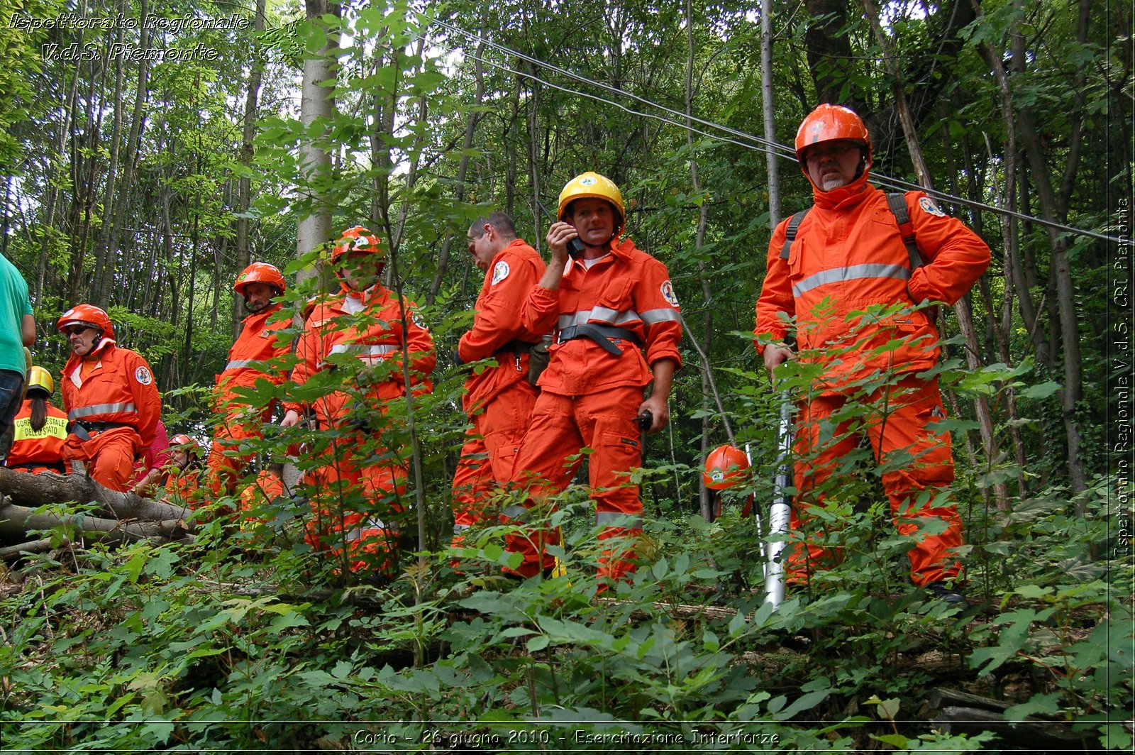 Corio - 26 giugno 2010 - Esercitazione Interforze -  Croce Rossa Italiana - Ispettorato Regionale Volontari del Soccorso Piemonte