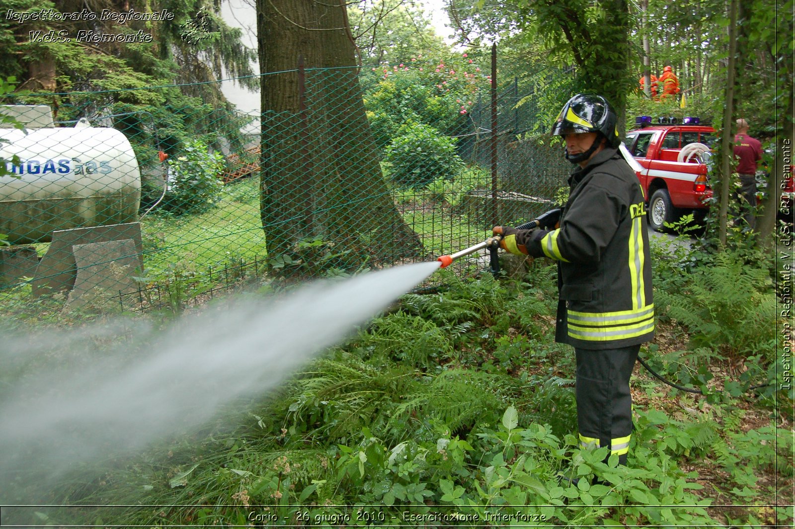 Corio - 26 giugno 2010 - Esercitazione Interforze -  Croce Rossa Italiana - Ispettorato Regionale Volontari del Soccorso Piemonte