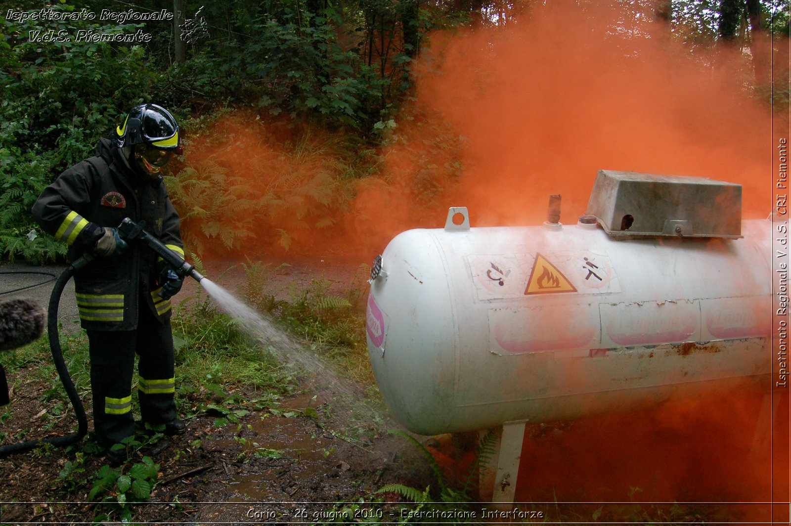 Corio - 26 giugno 2010 - Esercitazione Interforze -  Croce Rossa Italiana - Ispettorato Regionale Volontari del Soccorso Piemonte