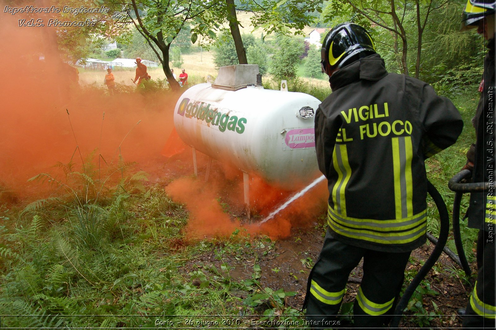 Corio - 26 giugno 2010 - Esercitazione Interforze -  Croce Rossa Italiana - Ispettorato Regionale Volontari del Soccorso Piemonte