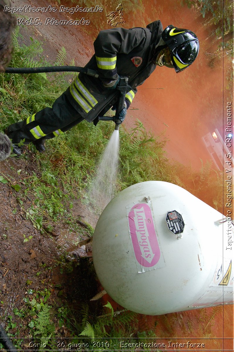 Corio - 26 giugno 2010 - Esercitazione Interforze -  Croce Rossa Italiana - Ispettorato Regionale Volontari del Soccorso Piemonte