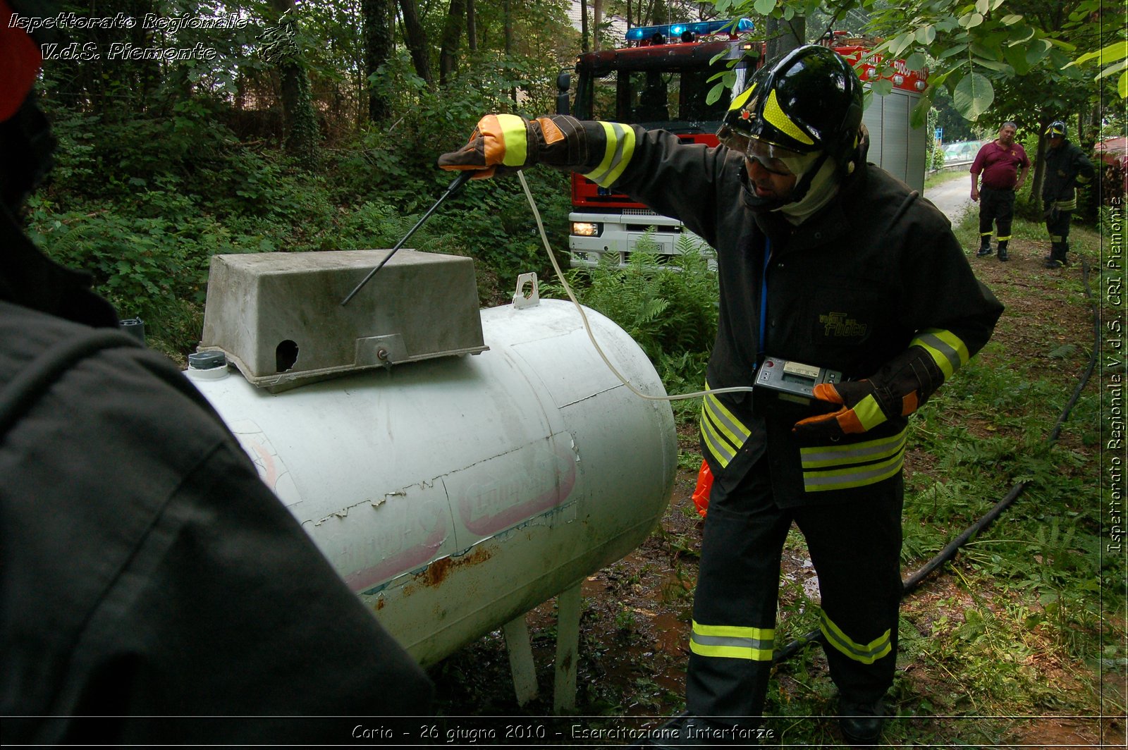 Corio - 26 giugno 2010 - Esercitazione Interforze -  Croce Rossa Italiana - Ispettorato Regionale Volontari del Soccorso Piemonte