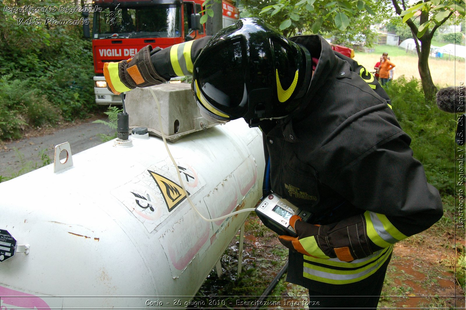 Corio - 26 giugno 2010 - Esercitazione Interforze -  Croce Rossa Italiana - Ispettorato Regionale Volontari del Soccorso Piemonte