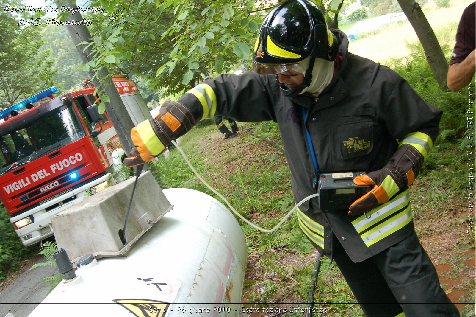 Corio - 26 giugno 2010 - Esercitazione Interforze -  Croce Rossa Italiana - Ispettorato Regionale Volontari del Soccorso Piemonte