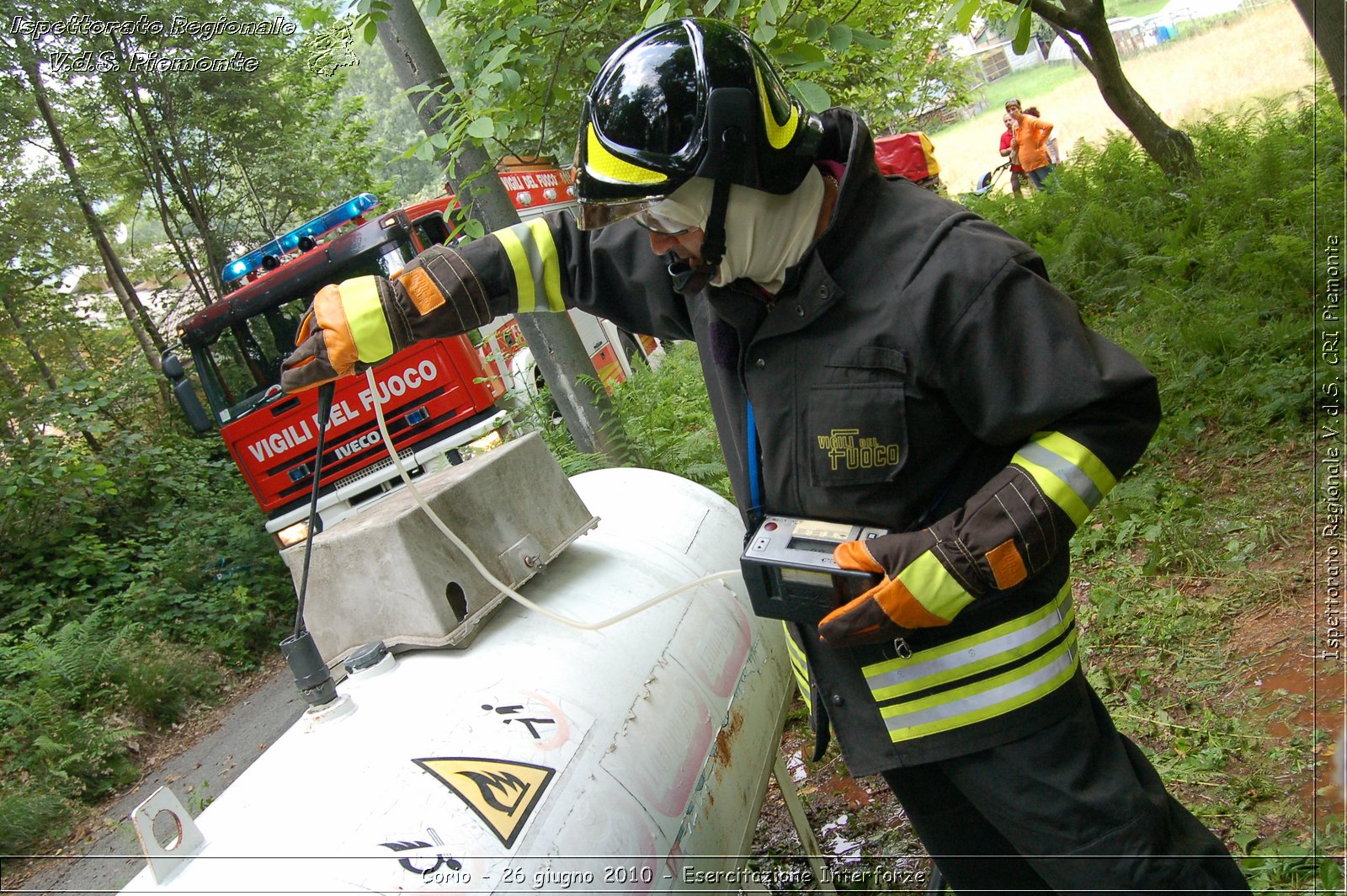 Corio - 26 giugno 2010 - Esercitazione Interforze -  Croce Rossa Italiana - Ispettorato Regionale Volontari del Soccorso Piemonte