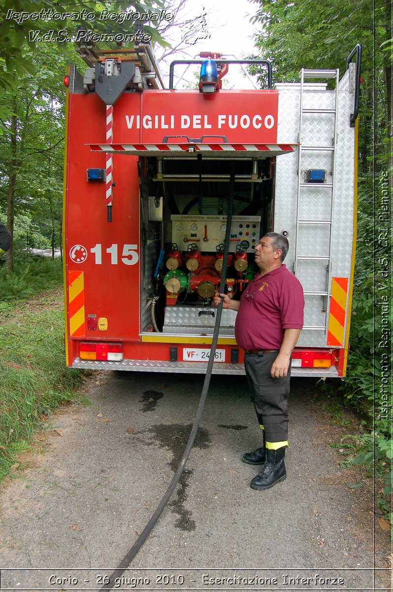 Corio - 26 giugno 2010 - Esercitazione Interforze -  Croce Rossa Italiana - Ispettorato Regionale Volontari del Soccorso Piemonte