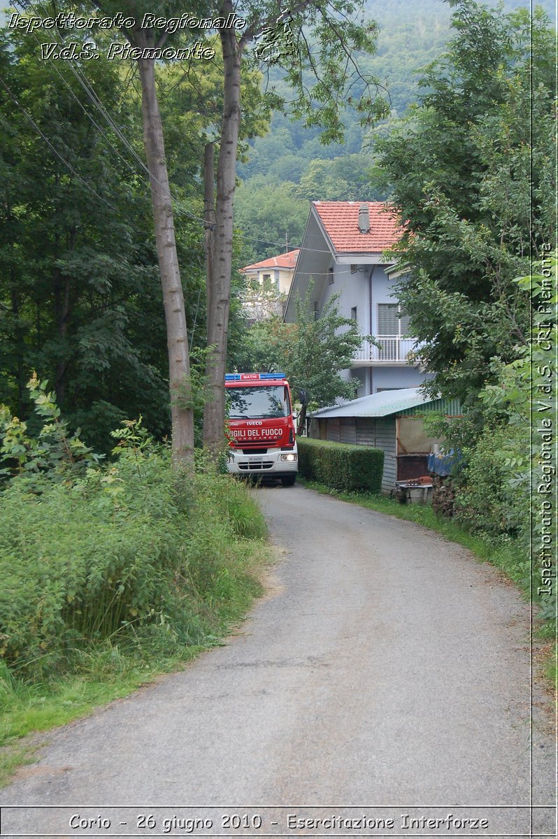 Corio - 26 giugno 2010 - Esercitazione Interforze -  Croce Rossa Italiana - Ispettorato Regionale Volontari del Soccorso Piemonte