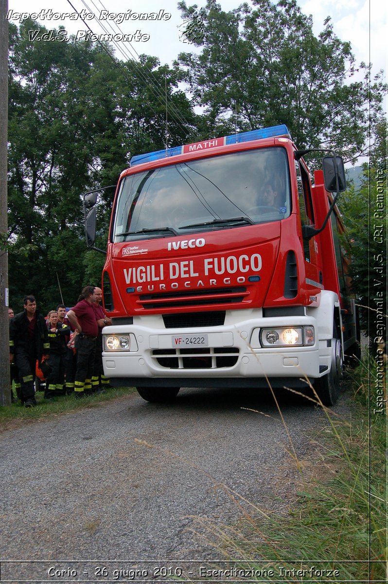 Corio - 26 giugno 2010 - Esercitazione Interforze -  Croce Rossa Italiana - Ispettorato Regionale Volontari del Soccorso Piemonte