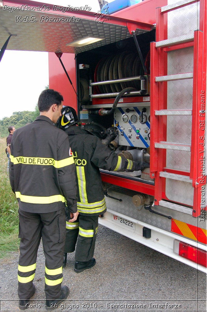 Corio - 26 giugno 2010 - Esercitazione Interforze -  Croce Rossa Italiana - Ispettorato Regionale Volontari del Soccorso Piemonte