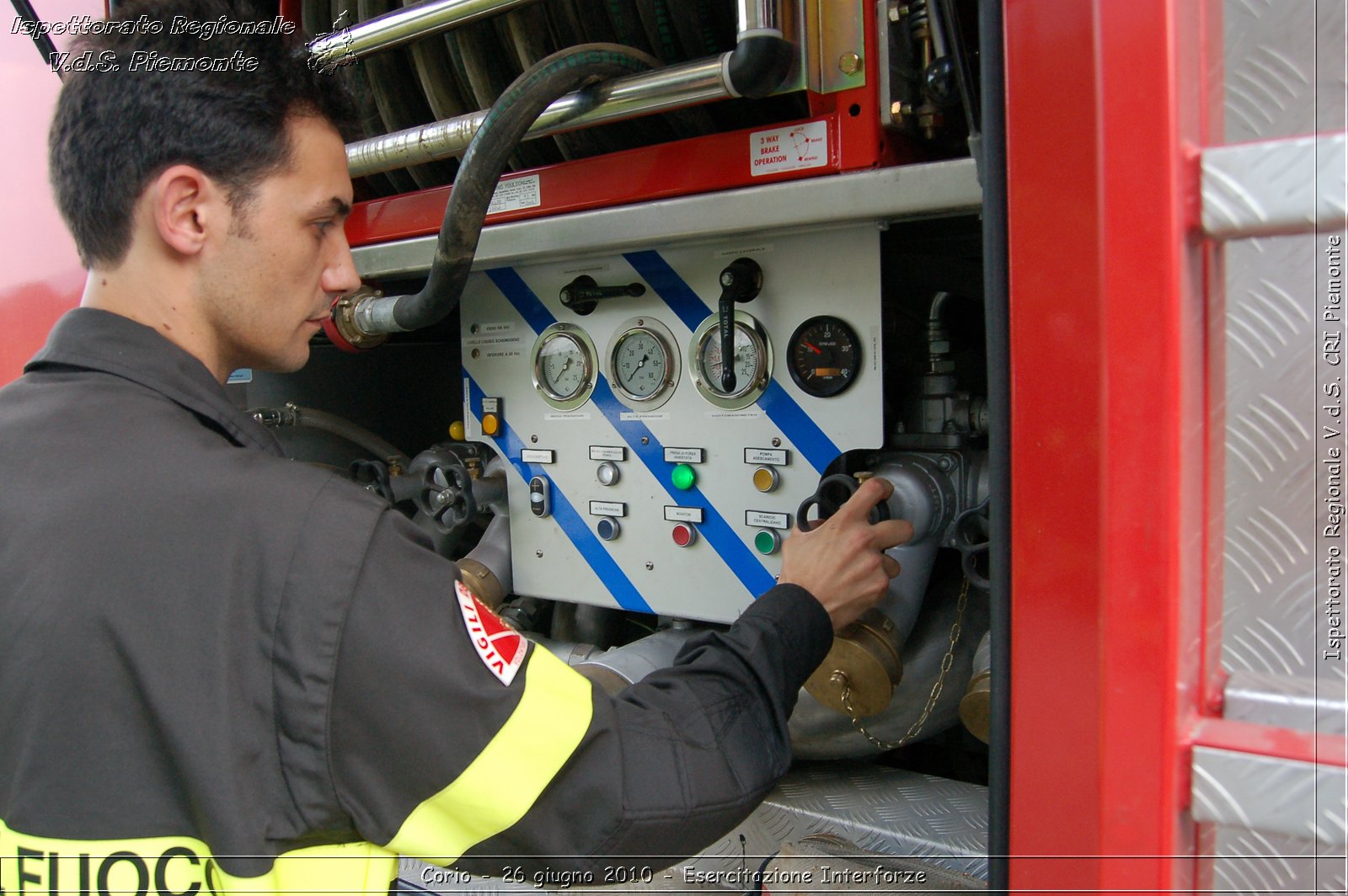 Corio - 26 giugno 2010 - Esercitazione Interforze -  Croce Rossa Italiana - Ispettorato Regionale Volontari del Soccorso Piemonte