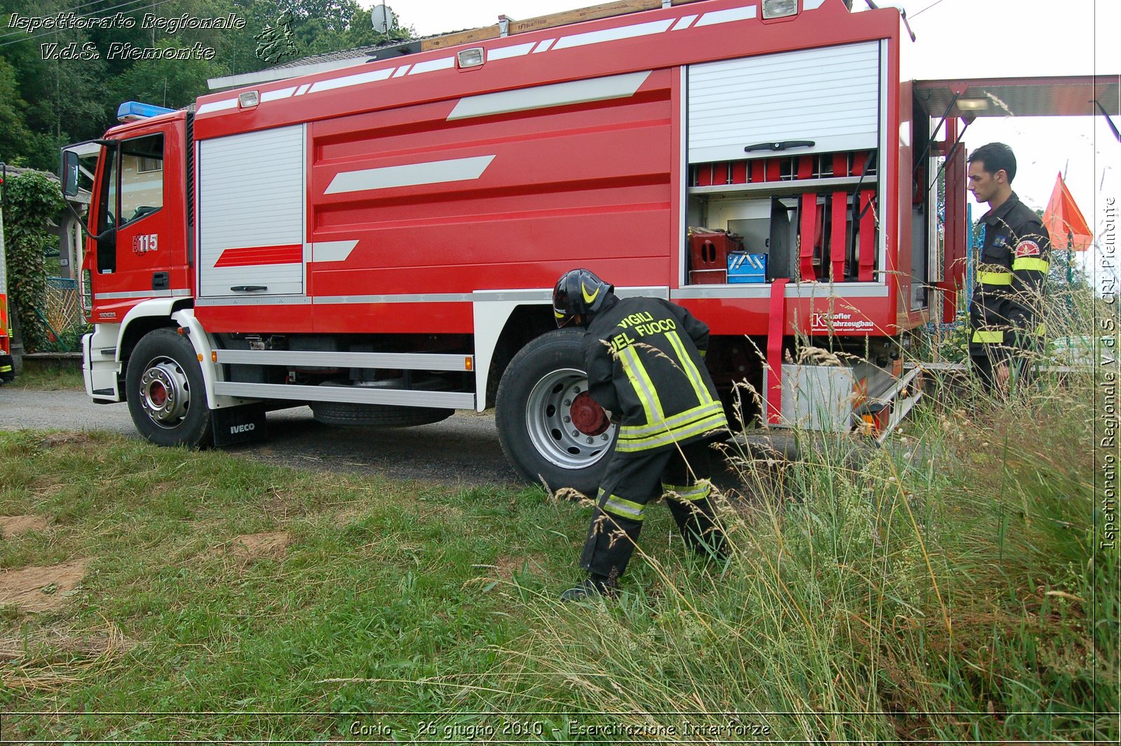 Corio - 26 giugno 2010 - Esercitazione Interforze -  Croce Rossa Italiana - Ispettorato Regionale Volontari del Soccorso Piemonte