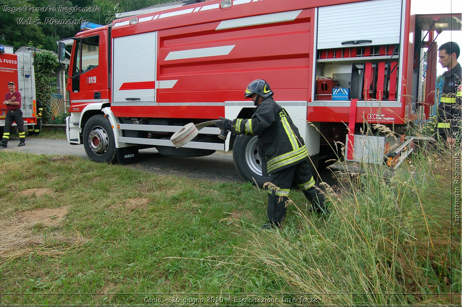 Corio - 26 giugno 2010 - Esercitazione Interforze -  Croce Rossa Italiana - Ispettorato Regionale Volontari del Soccorso Piemonte