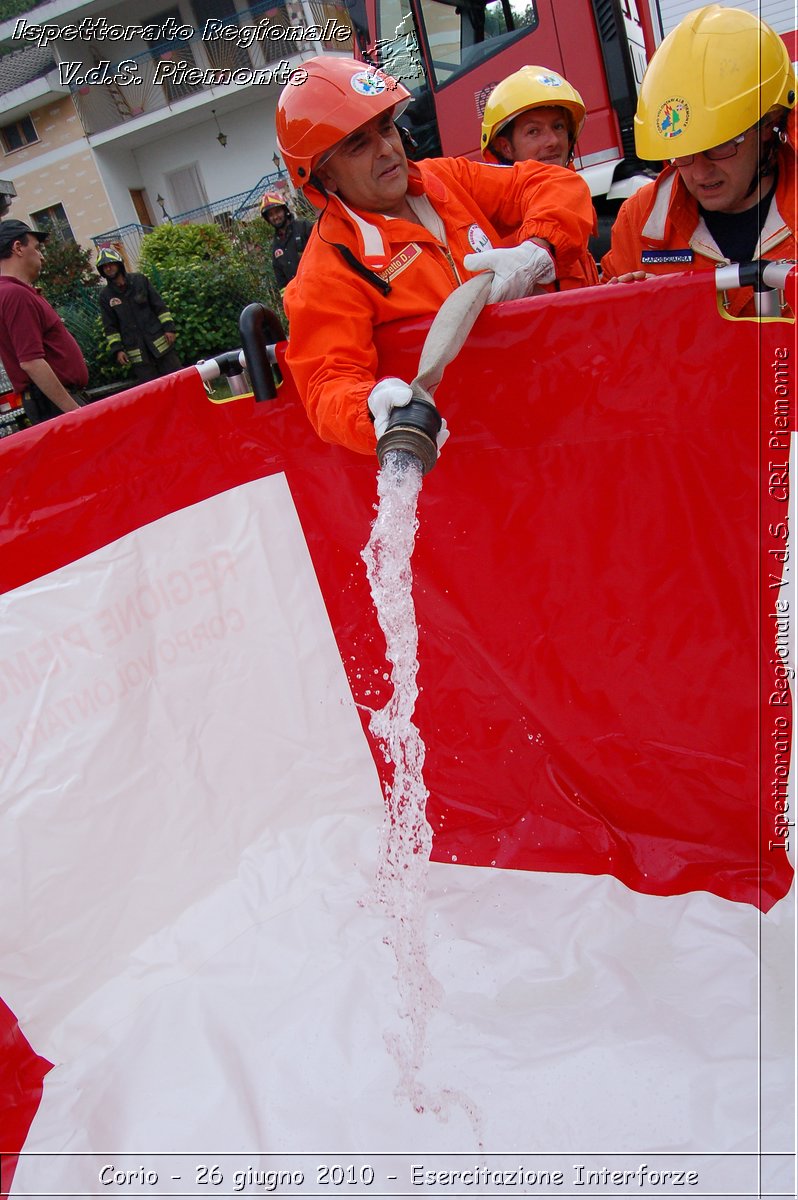 Corio - 26 giugno 2010 - Esercitazione Interforze -  Croce Rossa Italiana - Ispettorato Regionale Volontari del Soccorso Piemonte