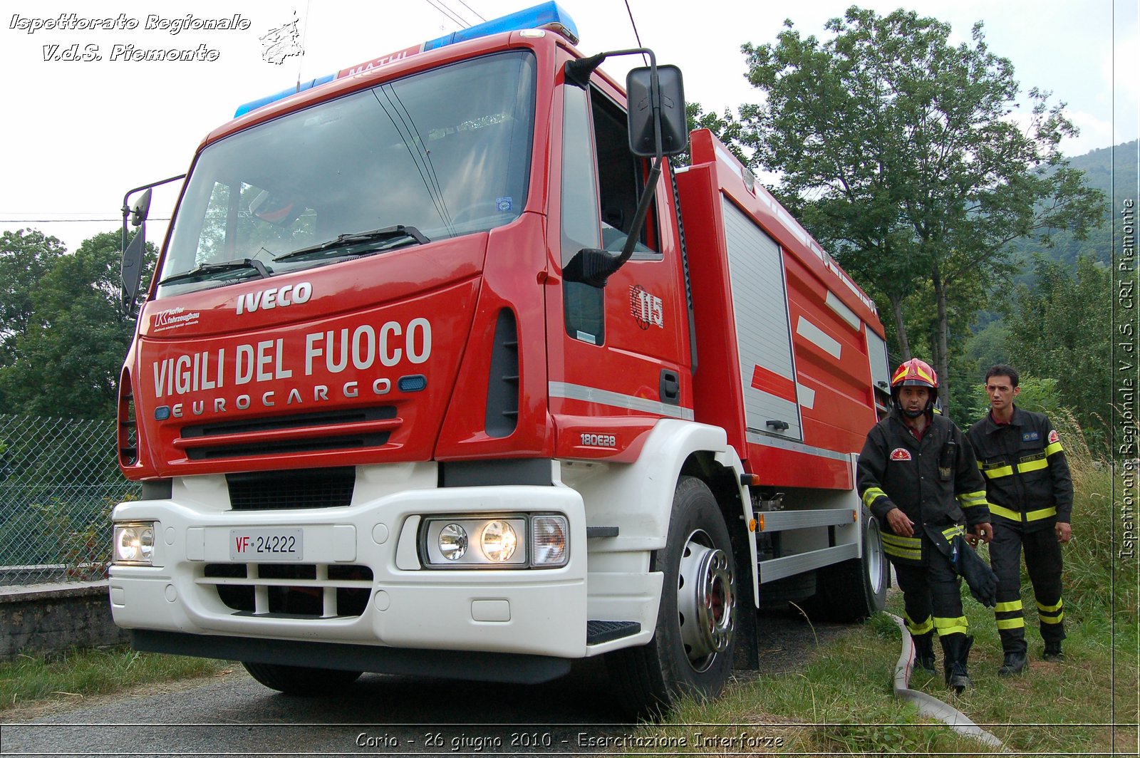 Corio - 26 giugno 2010 - Esercitazione Interforze -  Croce Rossa Italiana - Ispettorato Regionale Volontari del Soccorso Piemonte