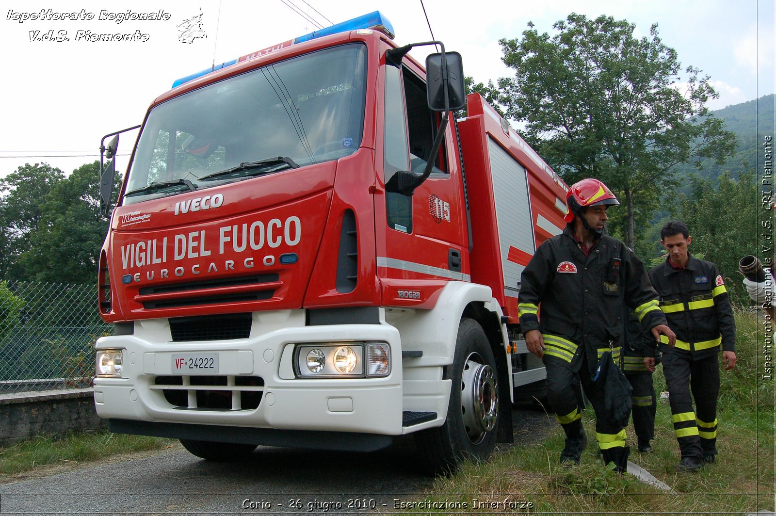 Corio - 26 giugno 2010 - Esercitazione Interforze -  Croce Rossa Italiana - Ispettorato Regionale Volontari del Soccorso Piemonte