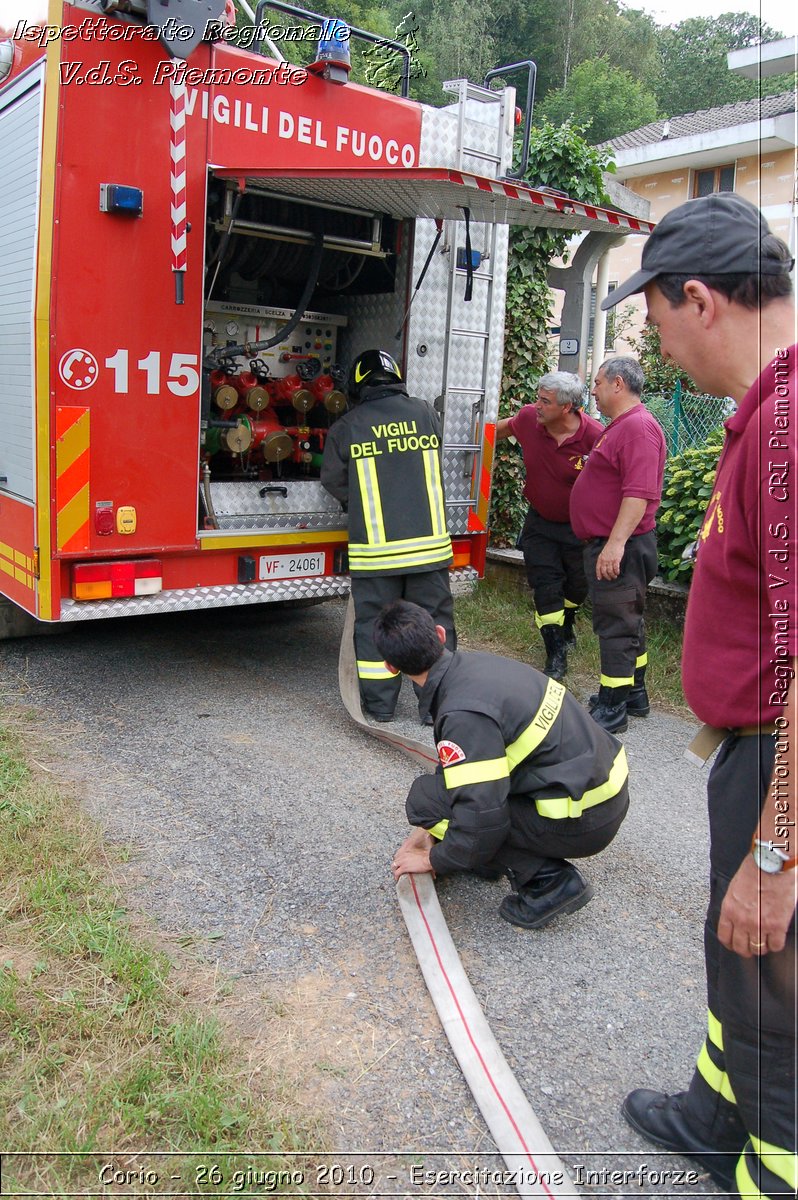 Corio - 26 giugno 2010 - Esercitazione Interforze -  Croce Rossa Italiana - Ispettorato Regionale Volontari del Soccorso Piemonte