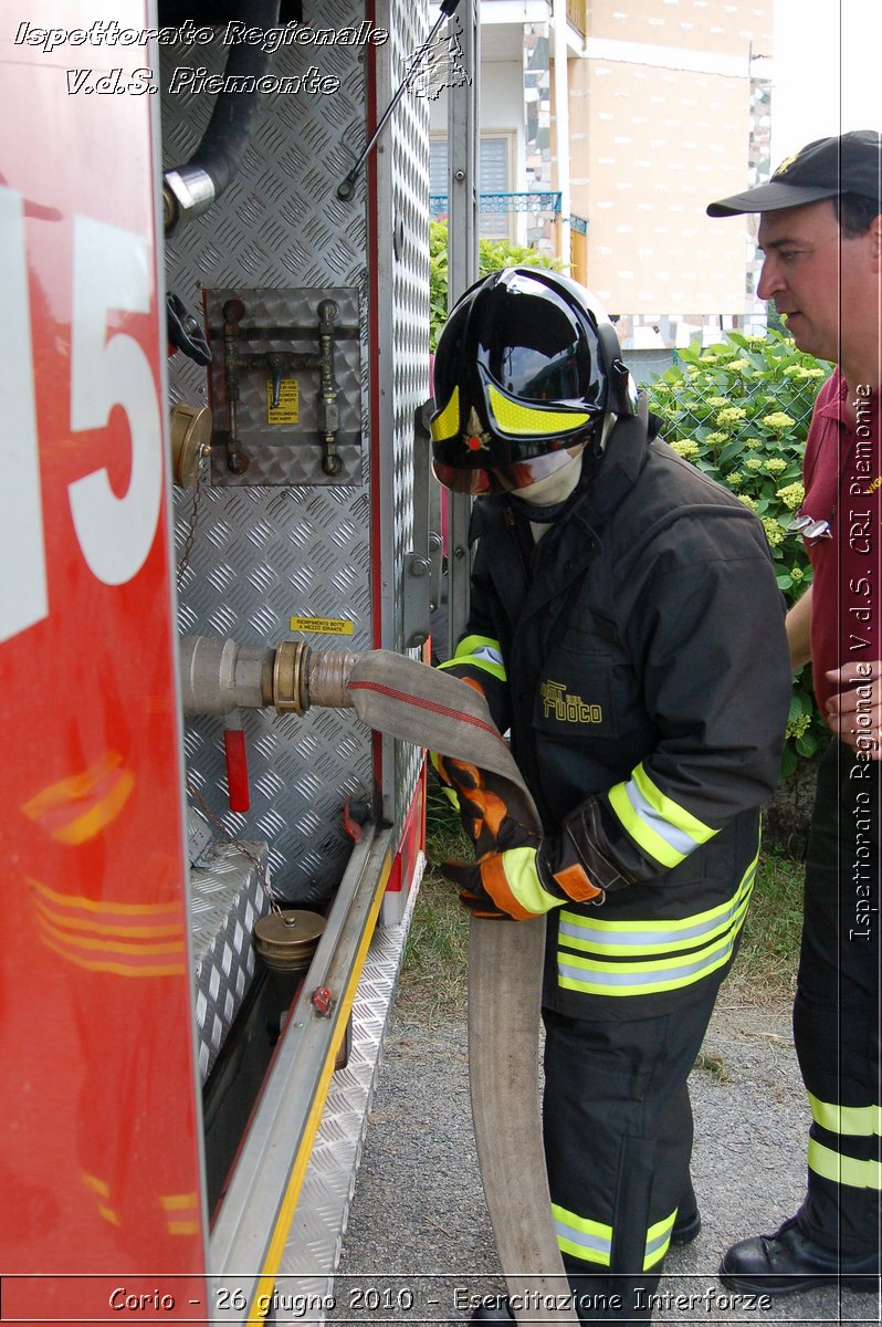 Corio - 26 giugno 2010 - Esercitazione Interforze -  Croce Rossa Italiana - Ispettorato Regionale Volontari del Soccorso Piemonte