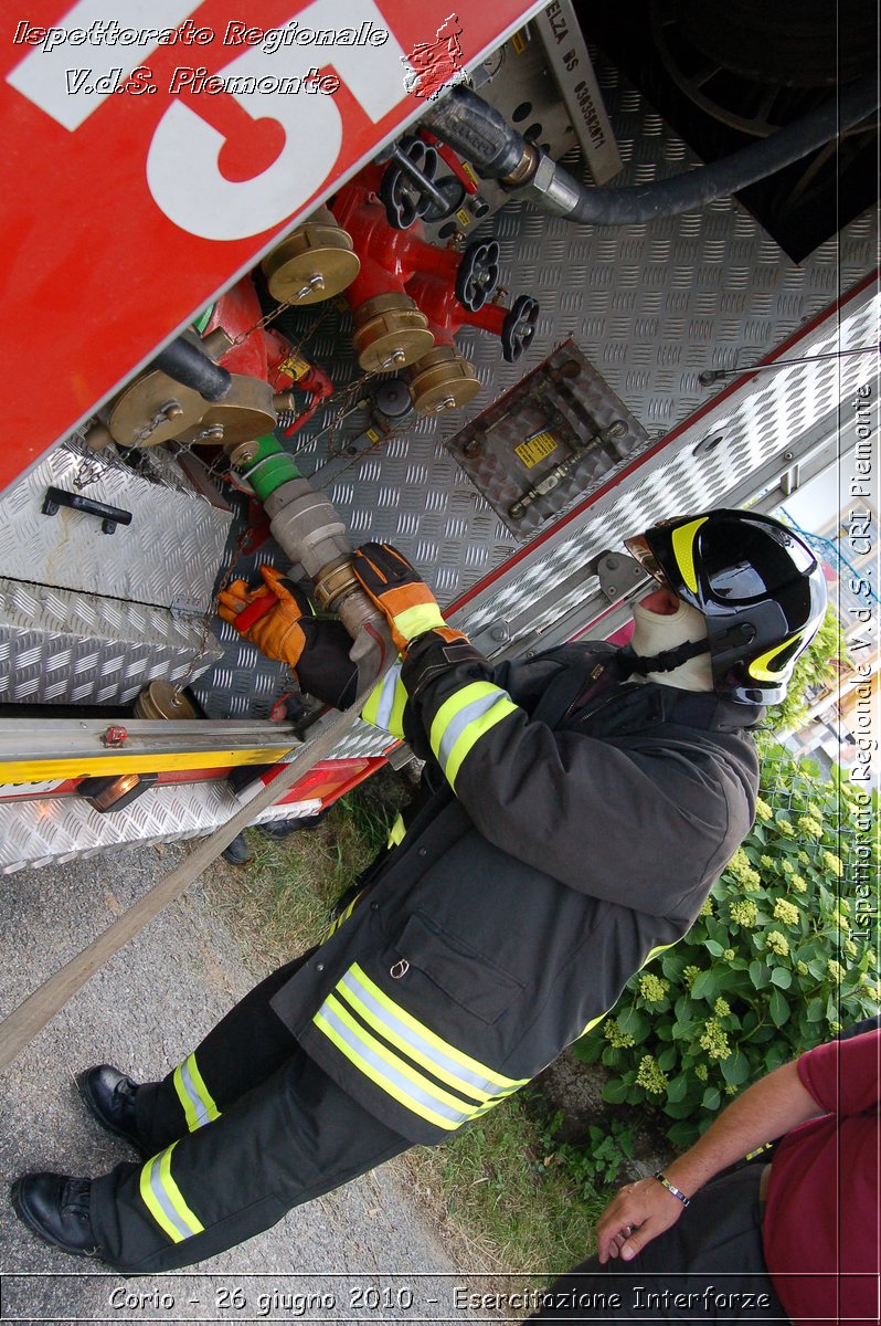 Corio - 26 giugno 2010 - Esercitazione Interforze -  Croce Rossa Italiana - Ispettorato Regionale Volontari del Soccorso Piemonte