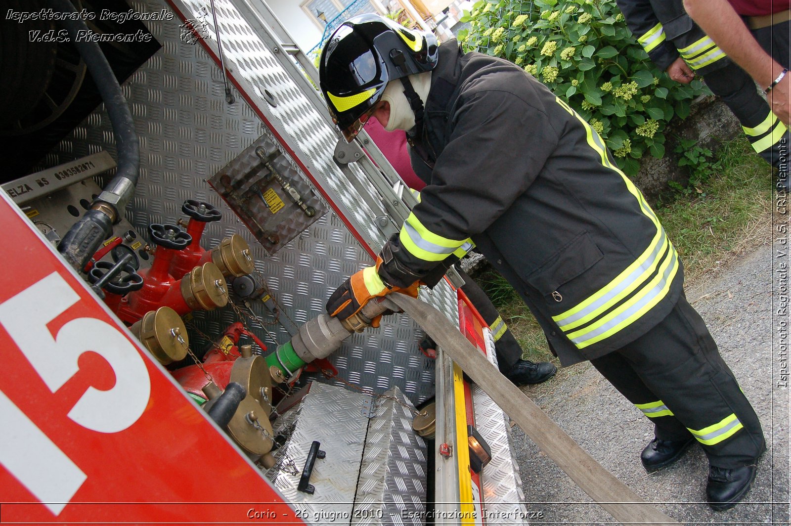 Corio - 26 giugno 2010 - Esercitazione Interforze -  Croce Rossa Italiana - Ispettorato Regionale Volontari del Soccorso Piemonte